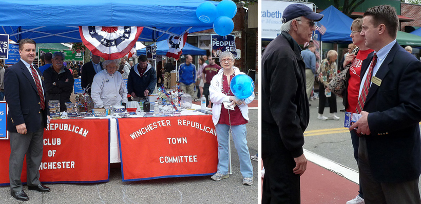 Meeting Winchester voters at the Town Day