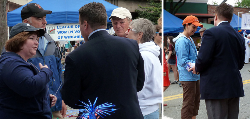 Meeting Winchester voters at the Town Day