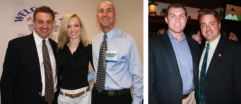 Left: Frank Addivinola with Paul Carruccio - Governor's Counsil candidate (6th District) | Right: Frank Addivinola with Brad Williams - State Senate candidate